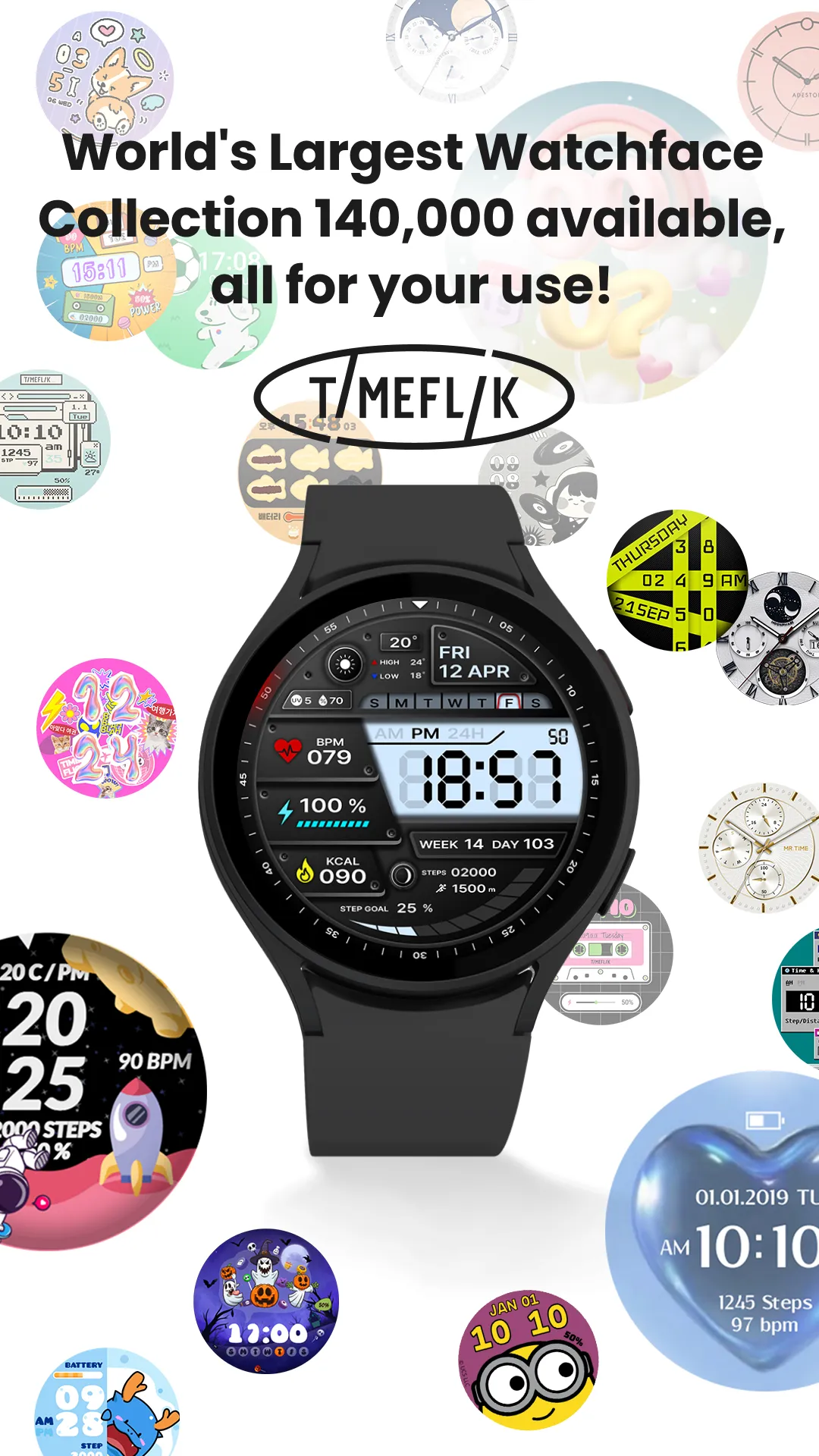 TIMEFLIK Watch Face | Indus Appstore | Screenshot