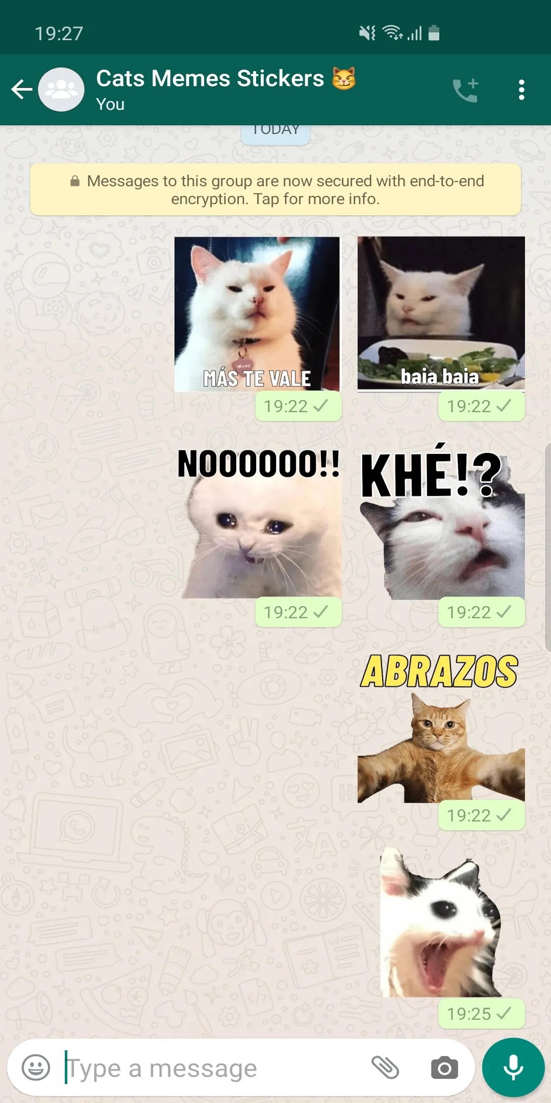 Cat Memes Stickers WASticker | Indus Appstore | Screenshot