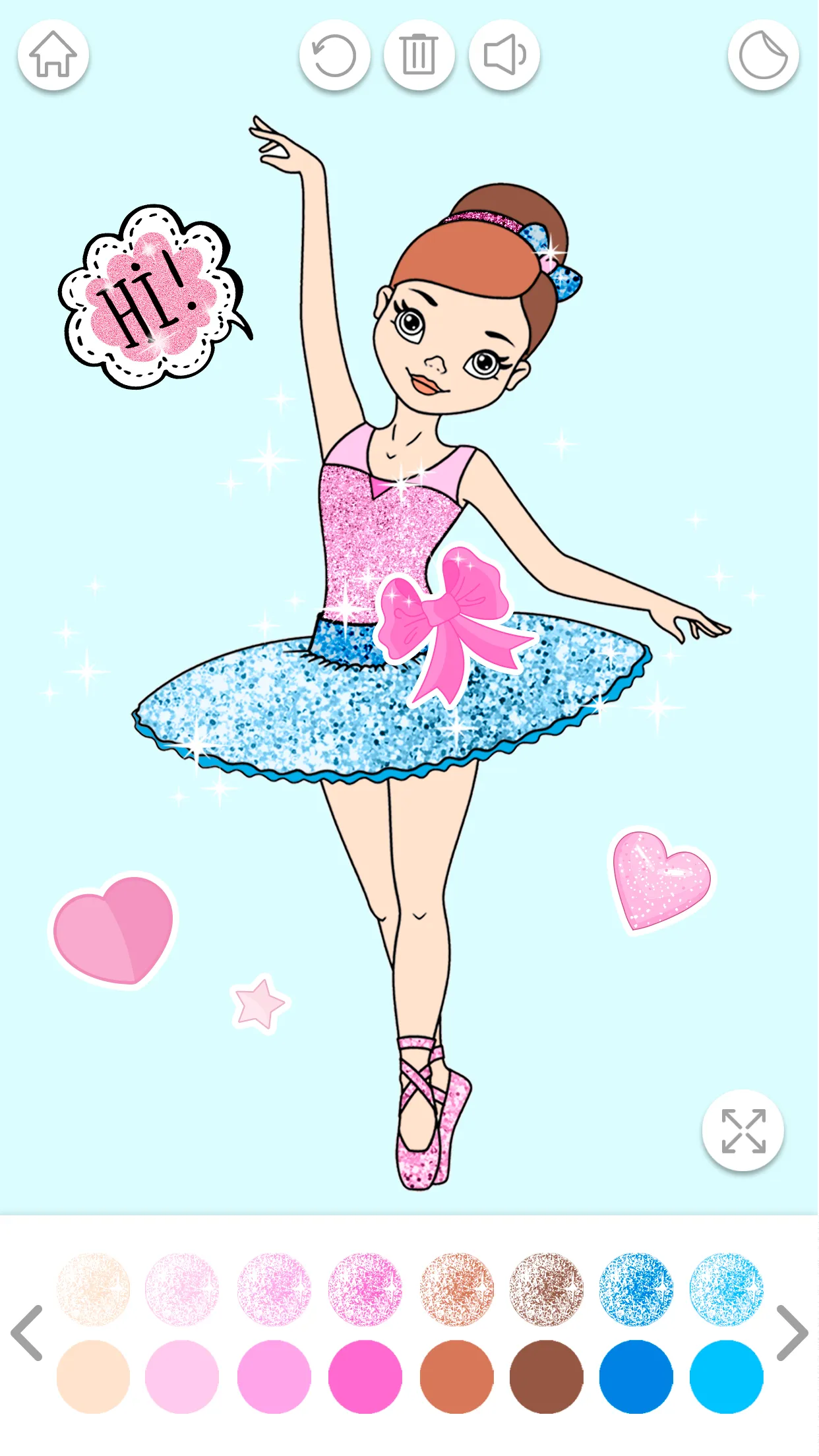 Ballet Color Glitter for Girls | Indus Appstore | Screenshot