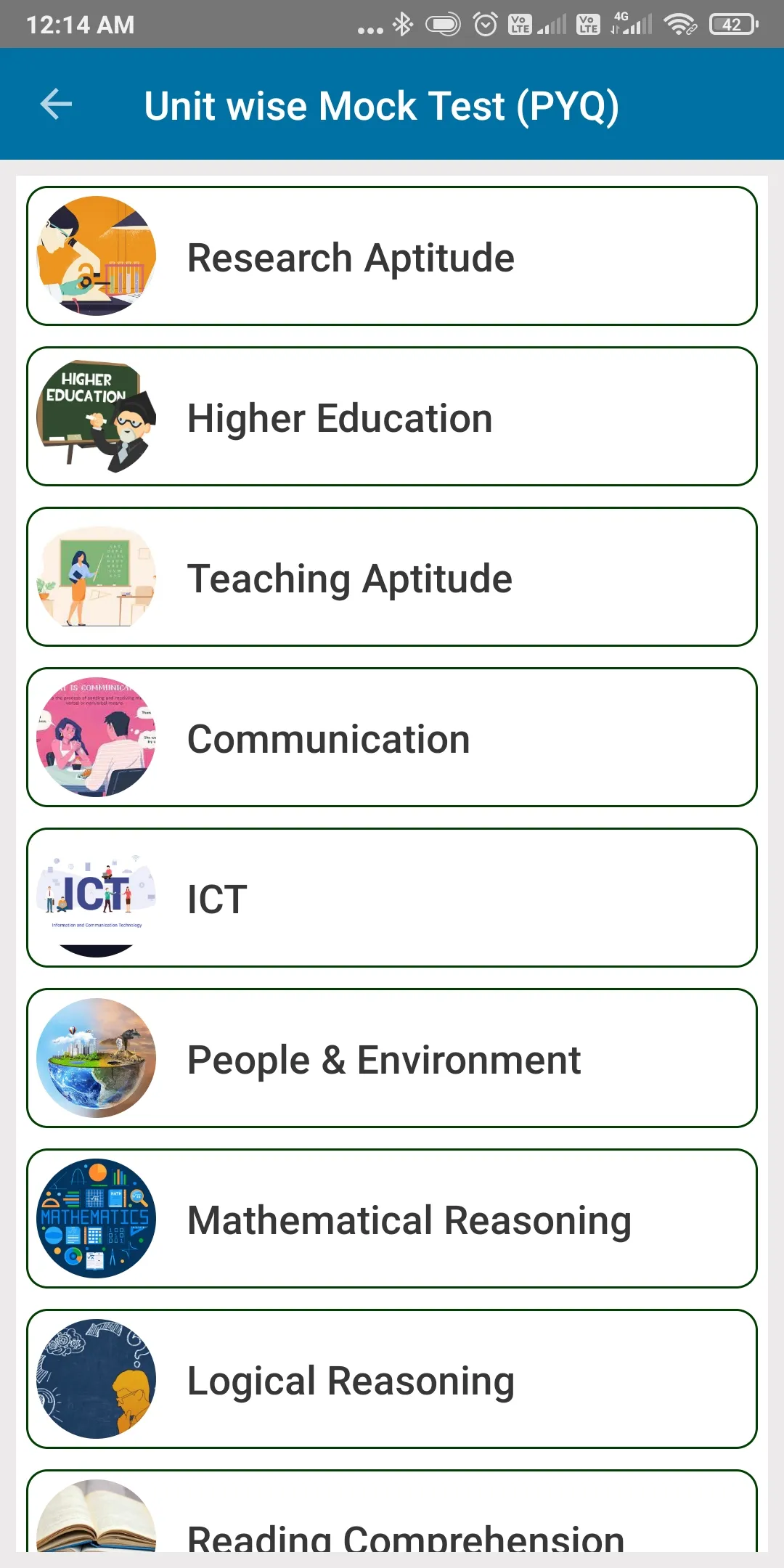 Mock Test Paper I & II | Indus Appstore | Screenshot