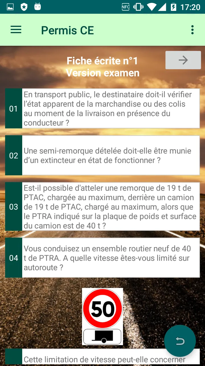 Permis CE Code Poids lourd SPL | Indus Appstore | Screenshot