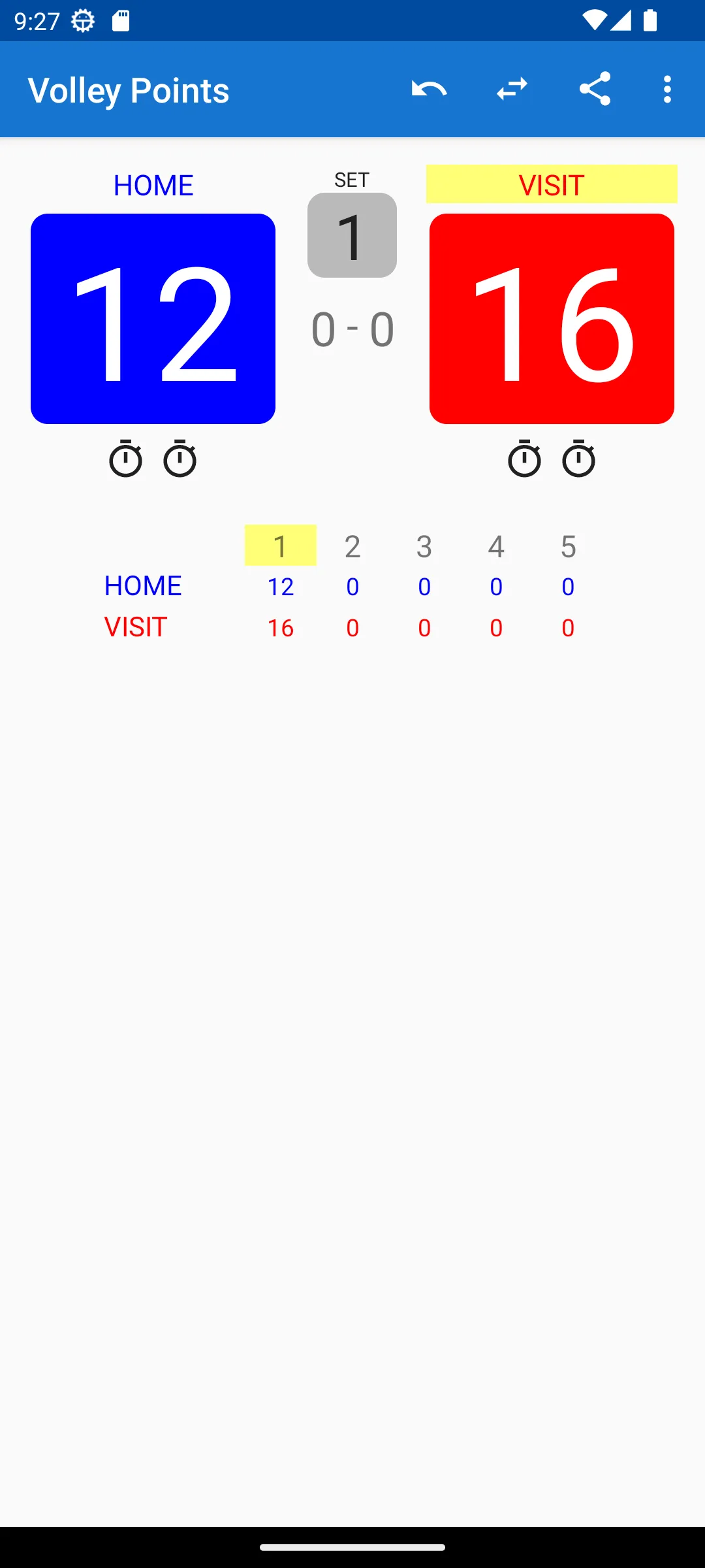 Volleyball Scoreboard | Indus Appstore | Screenshot