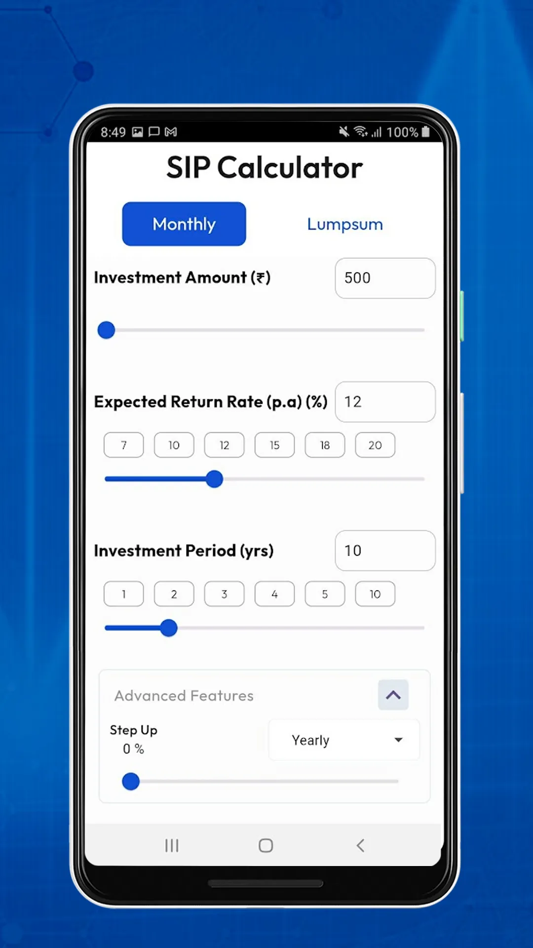 SIP Calculator | Indus Appstore | Screenshot