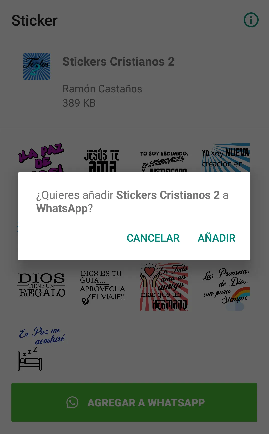 Stickers Cristianos 2 | Indus Appstore | Screenshot