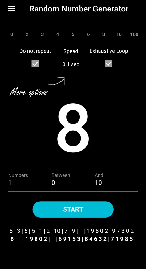 Random Number Generator | Indus Appstore | Screenshot