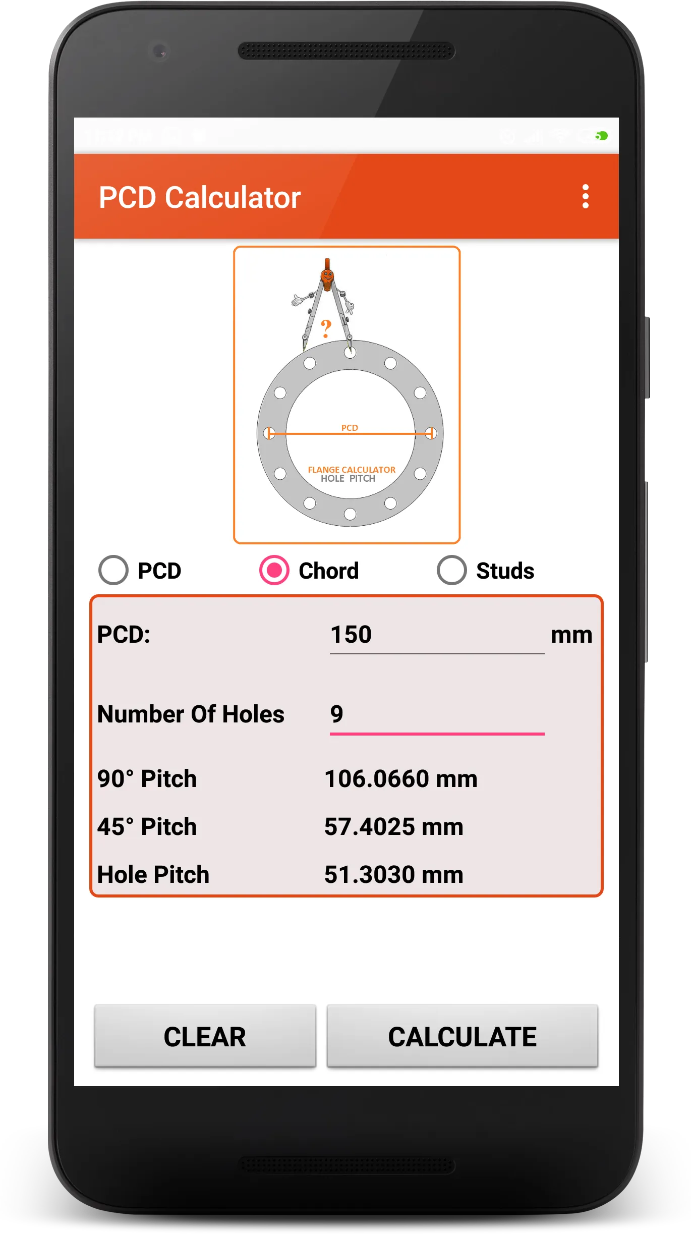 PCD Calculator | Indus Appstore | Screenshot