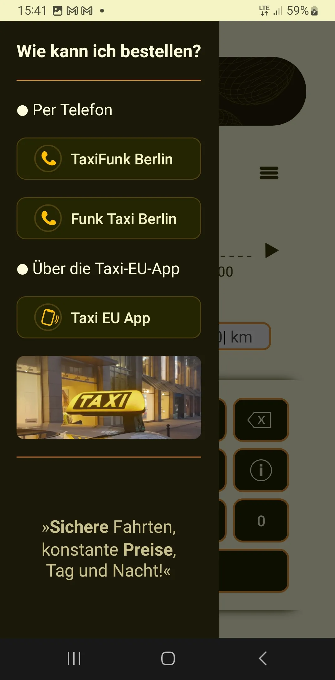 Taxitariff in Berlin | Indus Appstore | Screenshot