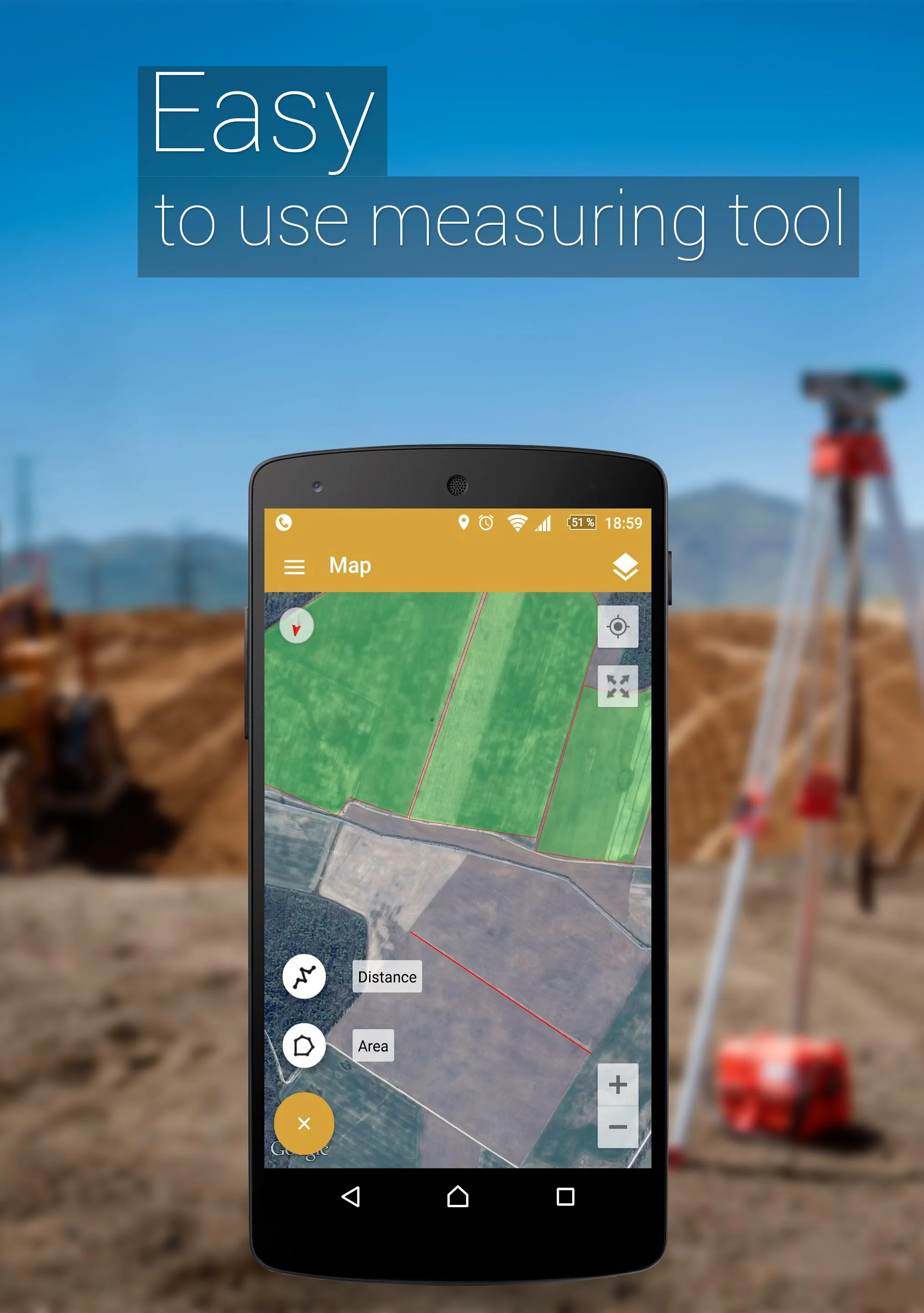 GPS Fields Area Measure | Indus Appstore | Screenshot