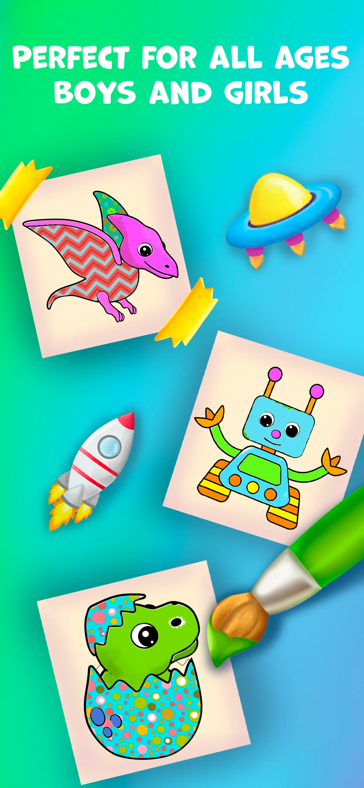Baby coloring book for kids 2+ | Indus Appstore | Screenshot