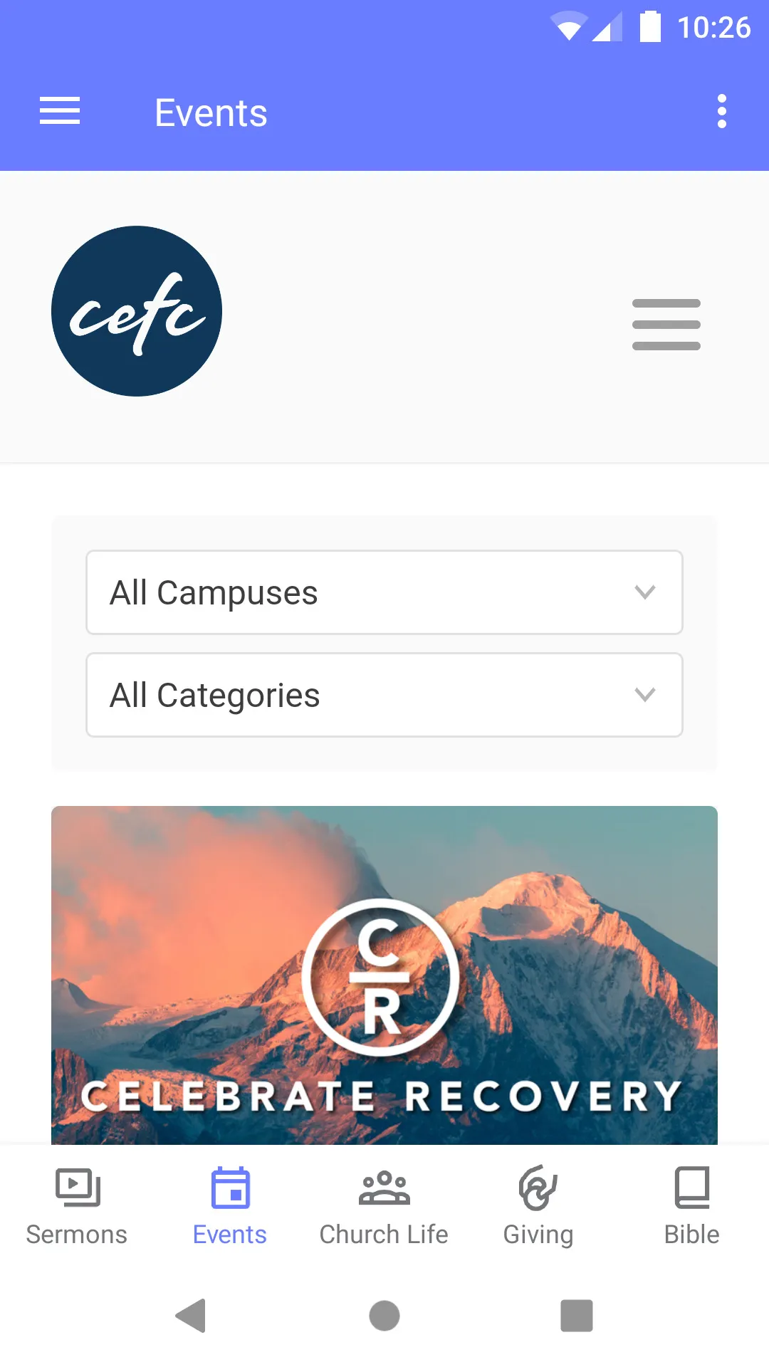 CEFC Church | Indus Appstore | Screenshot