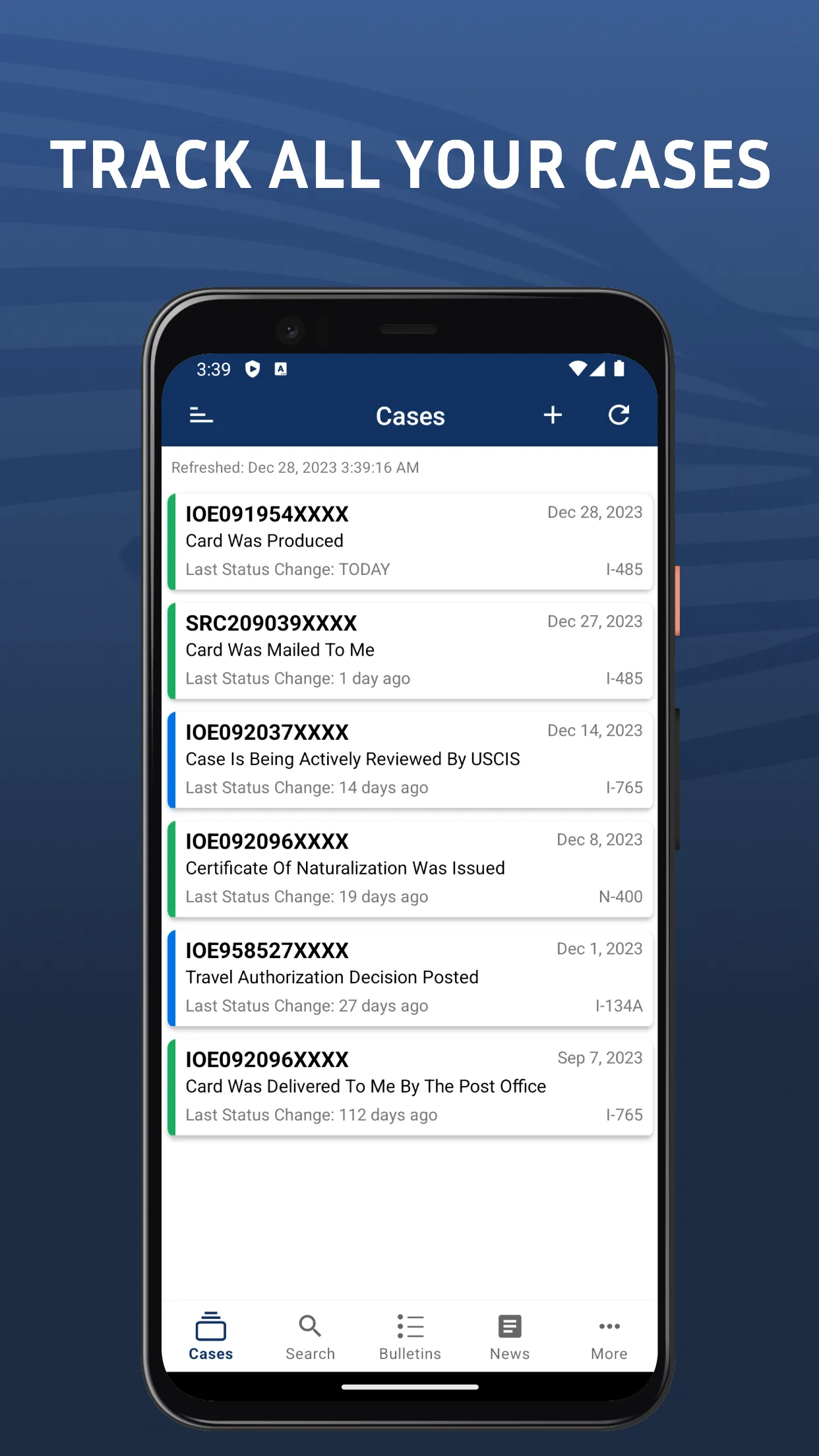 Case Tracker US Immigration | Indus Appstore | Screenshot