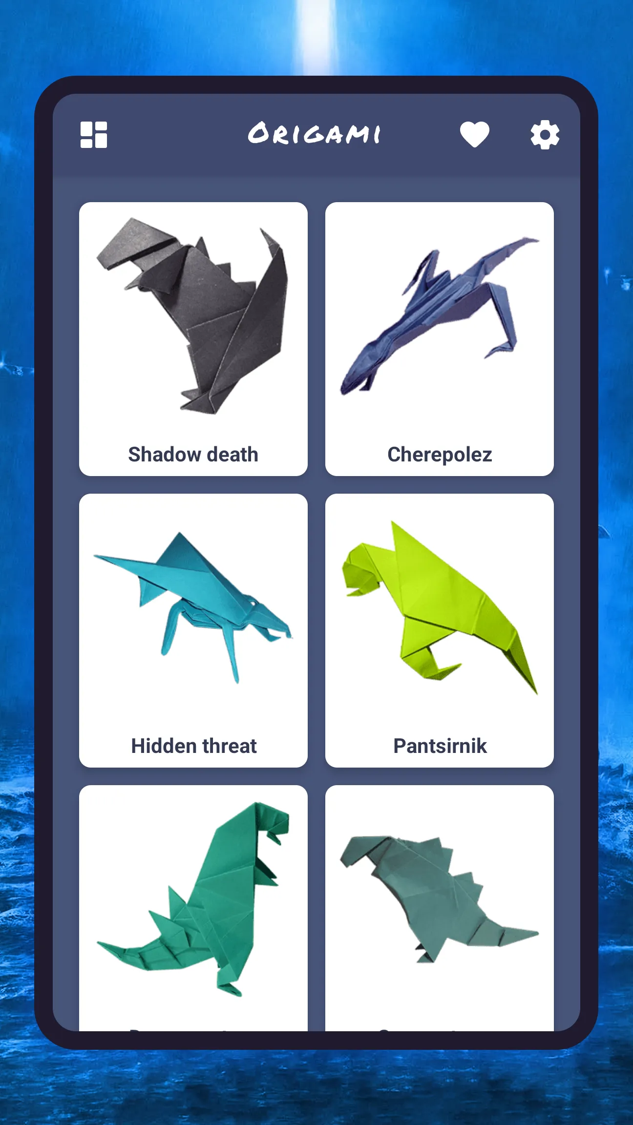 Origami: monsters, creatures | Indus Appstore | Screenshot