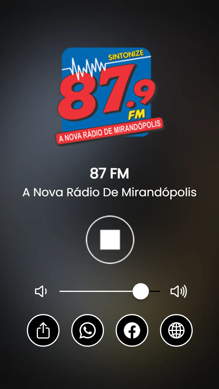 87 FM - Mirandópolis/SP | Indus Appstore | Screenshot