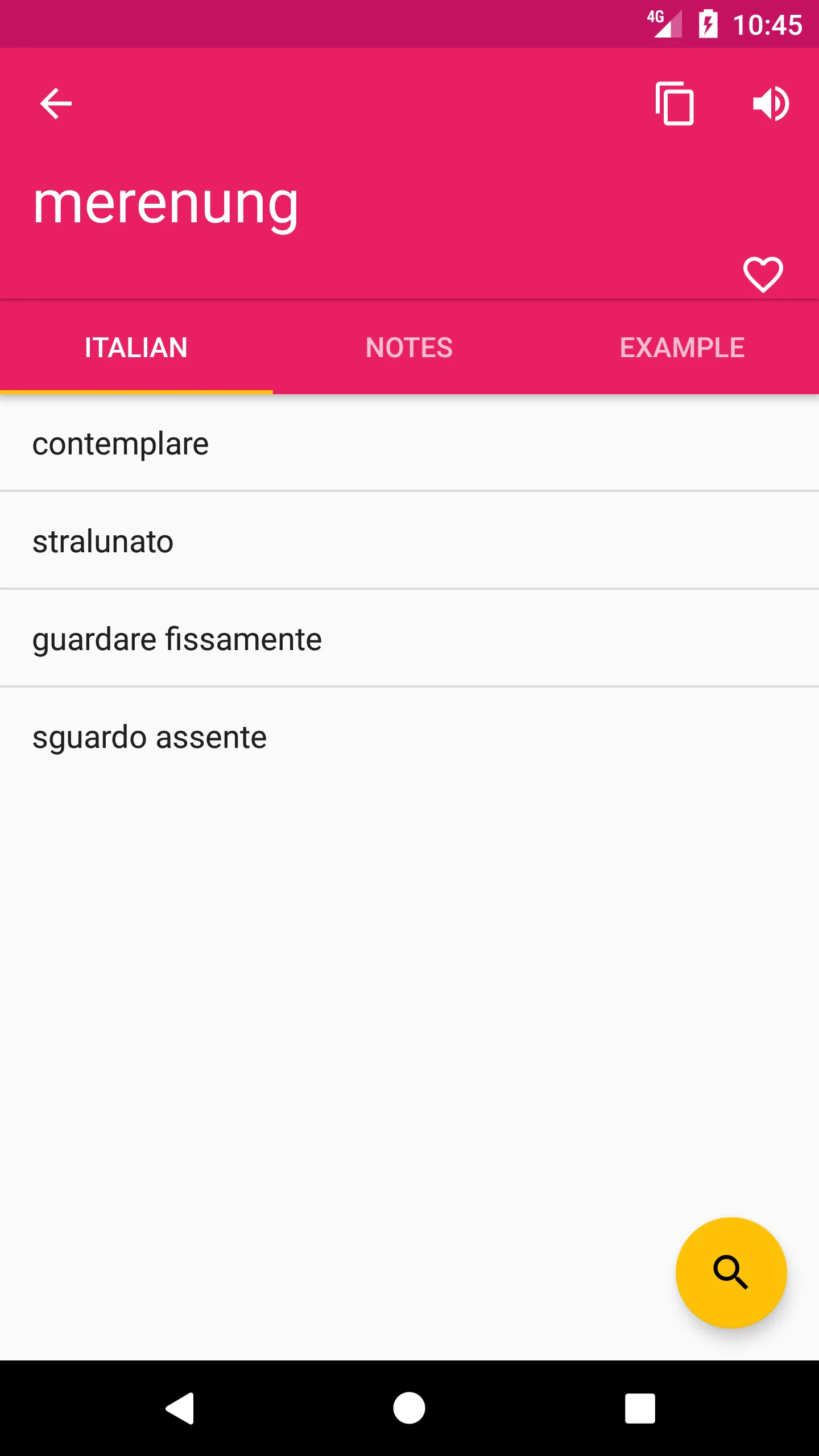 Italian Malay Dictionary | Indus Appstore | Screenshot