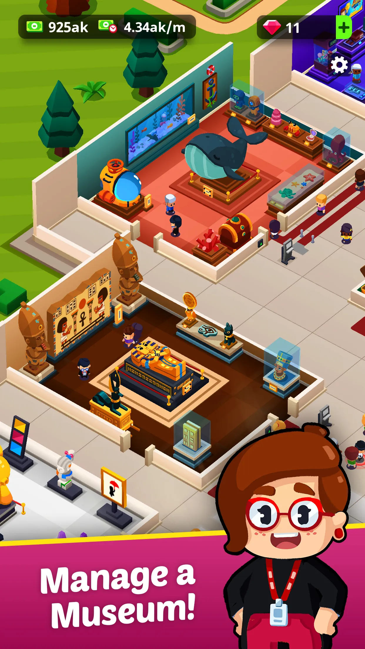 Idle Museum Tycoon: Art Empire | Indus Appstore | Screenshot