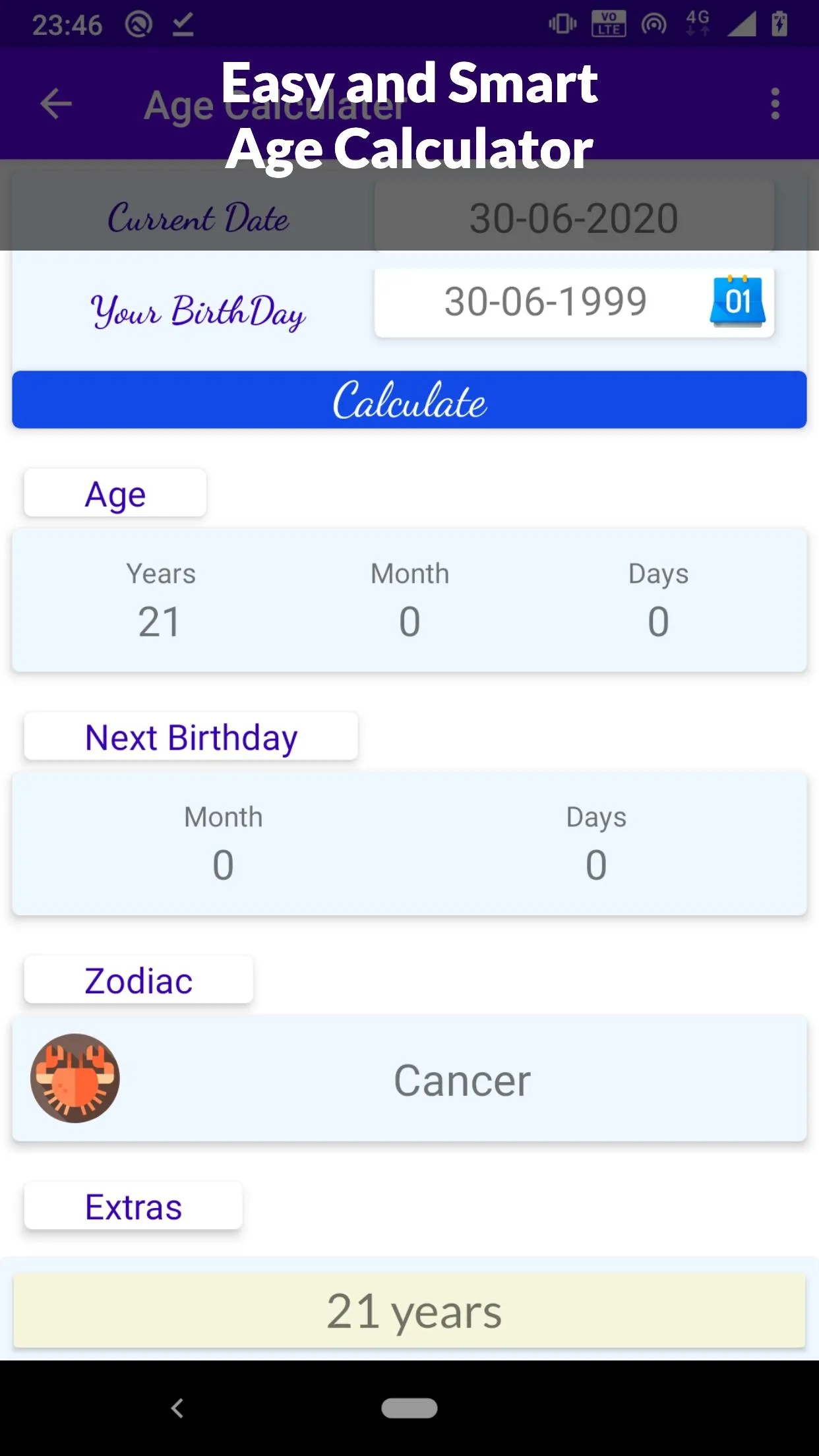 Age Calculator - Date of Birth | Indus Appstore | Screenshot