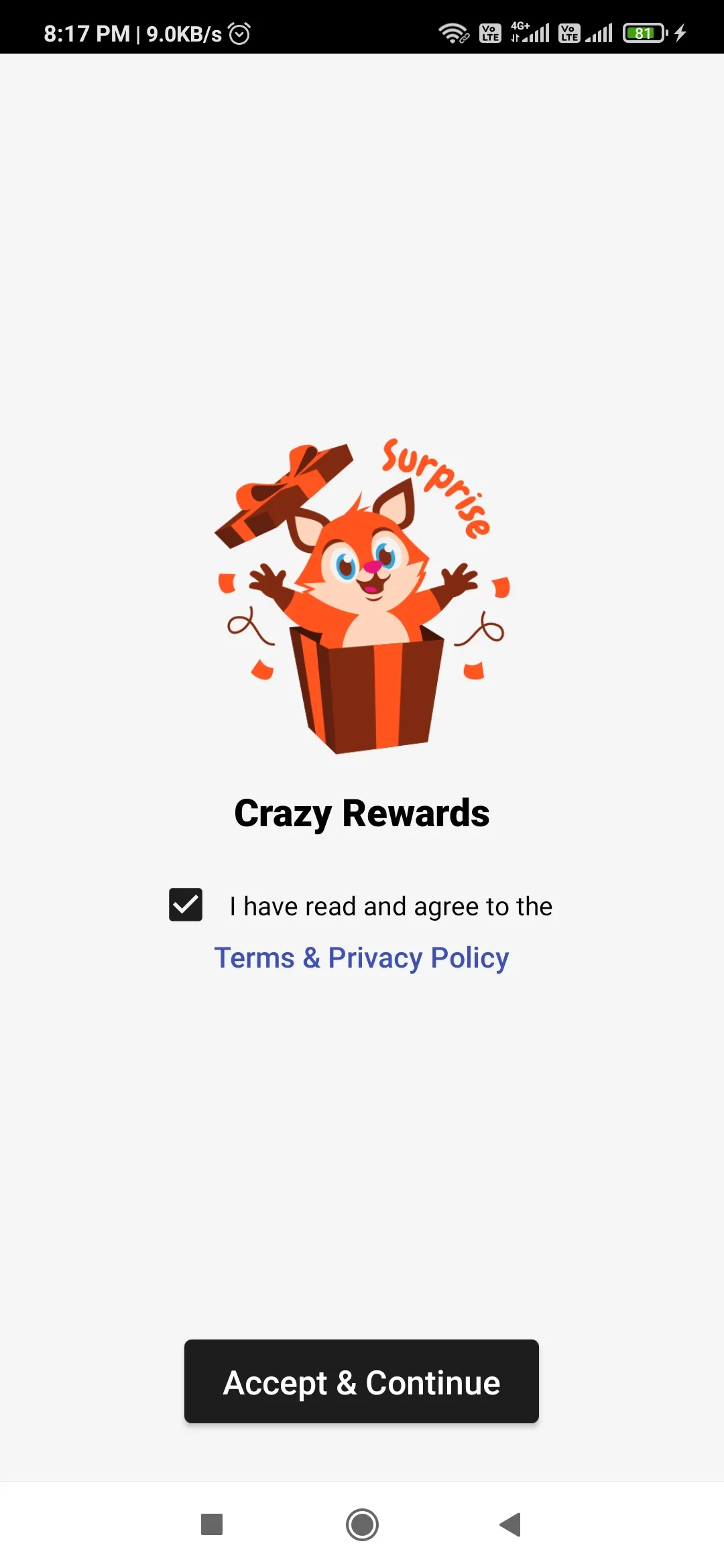 Crazy Fox Rewards | Indus Appstore | Screenshot