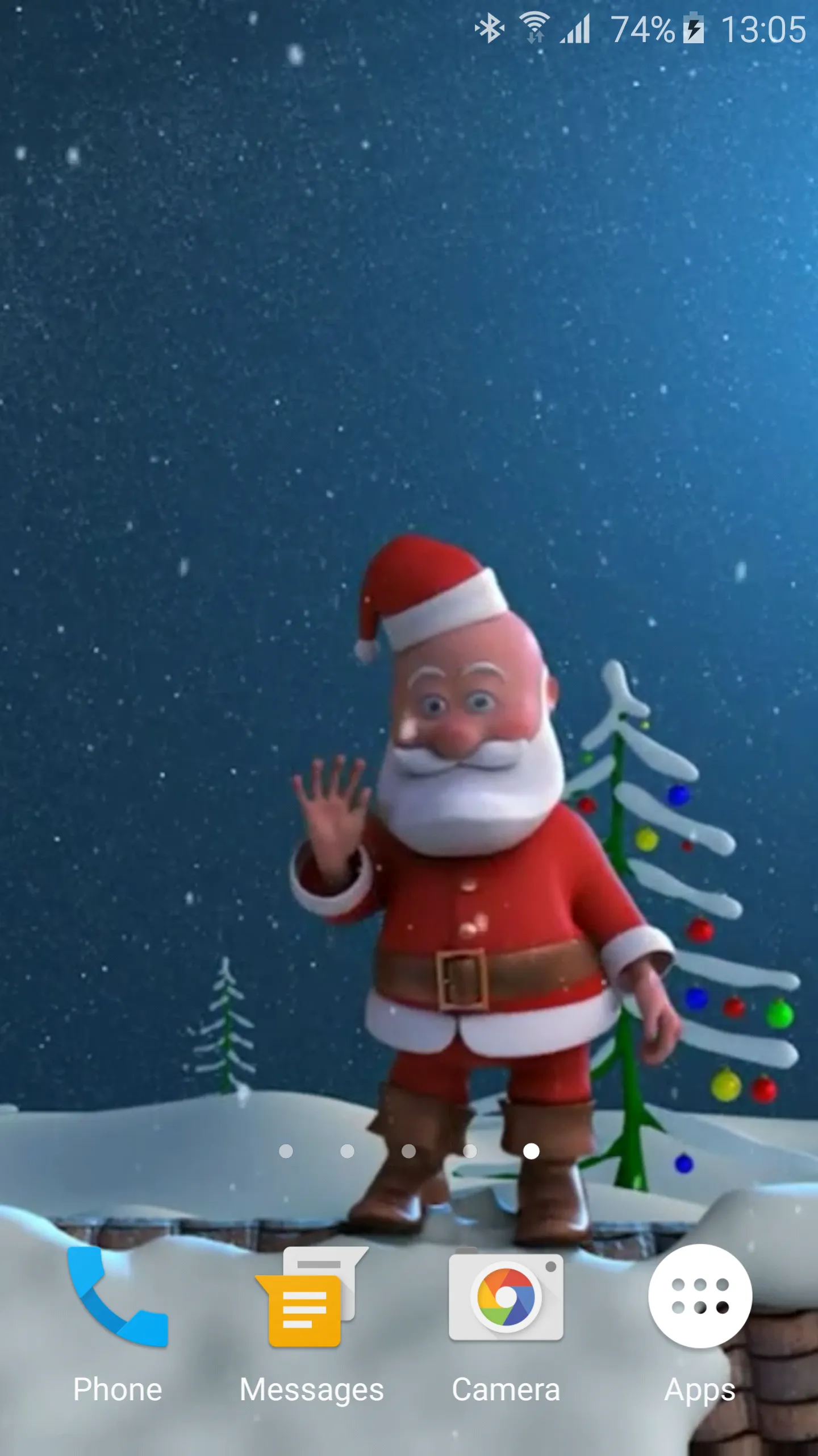 Funny Santa Claus 3D Wallpaper | Indus Appstore | Screenshot