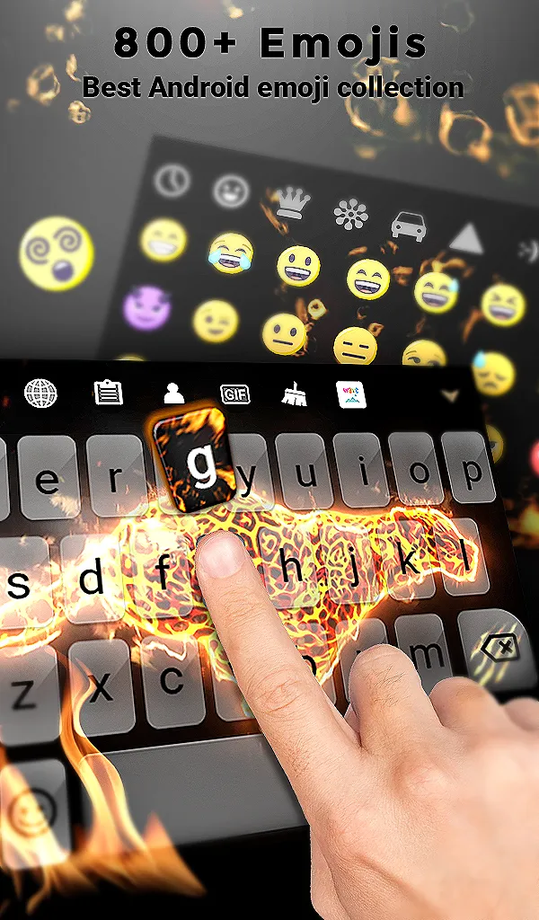 Cheetah Fire Keyboard Theme | Indus Appstore | Screenshot