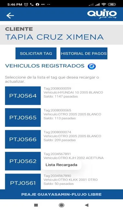 Peaje Guayasamín | Indus Appstore | Screenshot