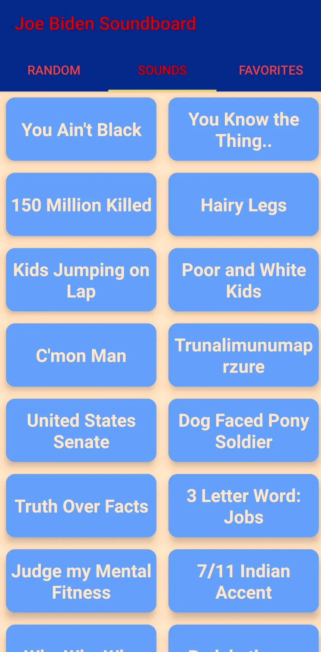 The Joe Biden Soundboard | Indus Appstore | Screenshot