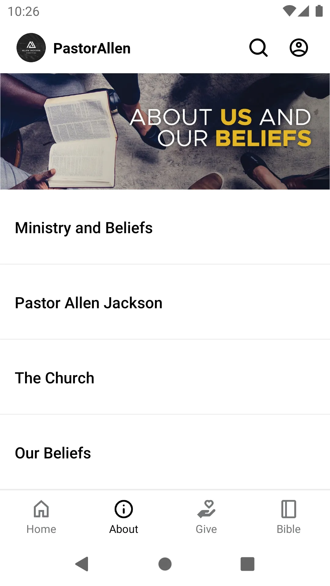 Allen Jackson Ministries | Indus Appstore | Screenshot