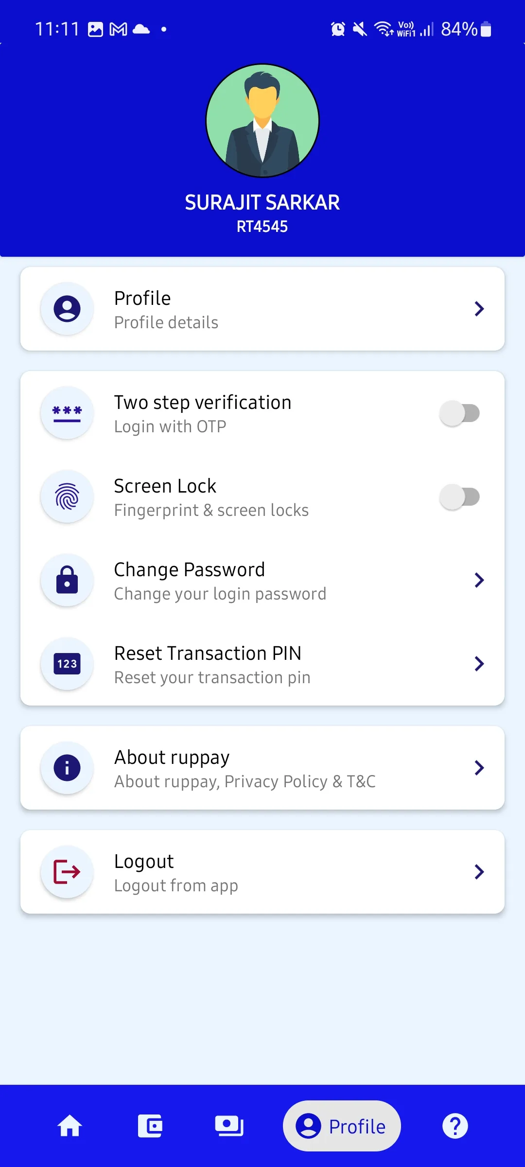 Ruppay - Recharge, AEPS, mATM | Indus Appstore | Screenshot