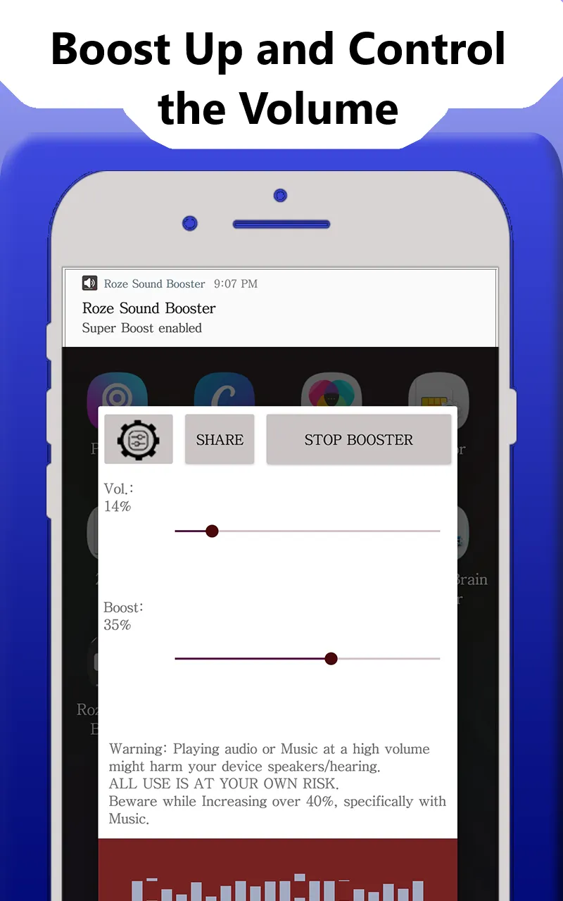 Roze Sound Booster | Indus Appstore | Screenshot