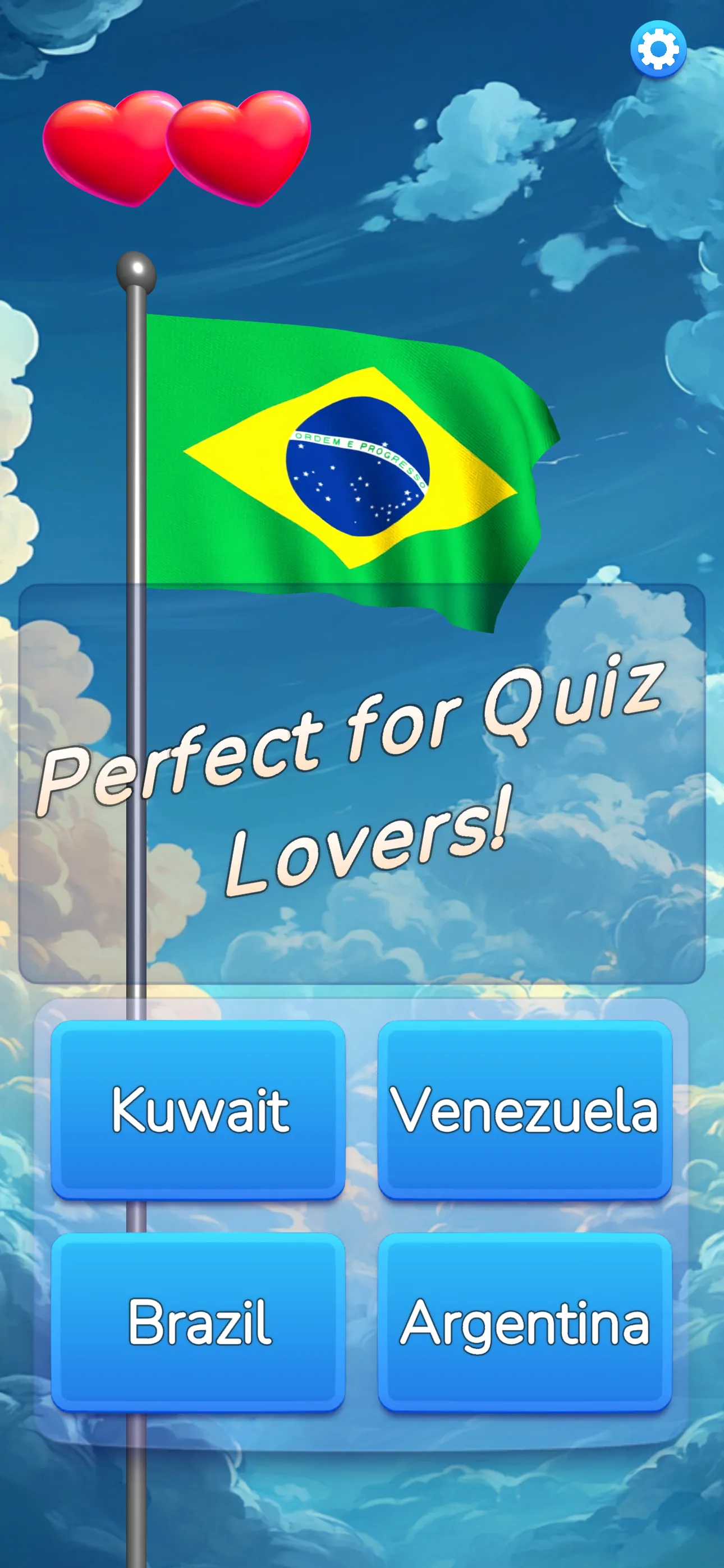 Flag Guess 3D Name Memory Quiz | Indus Appstore | Screenshot