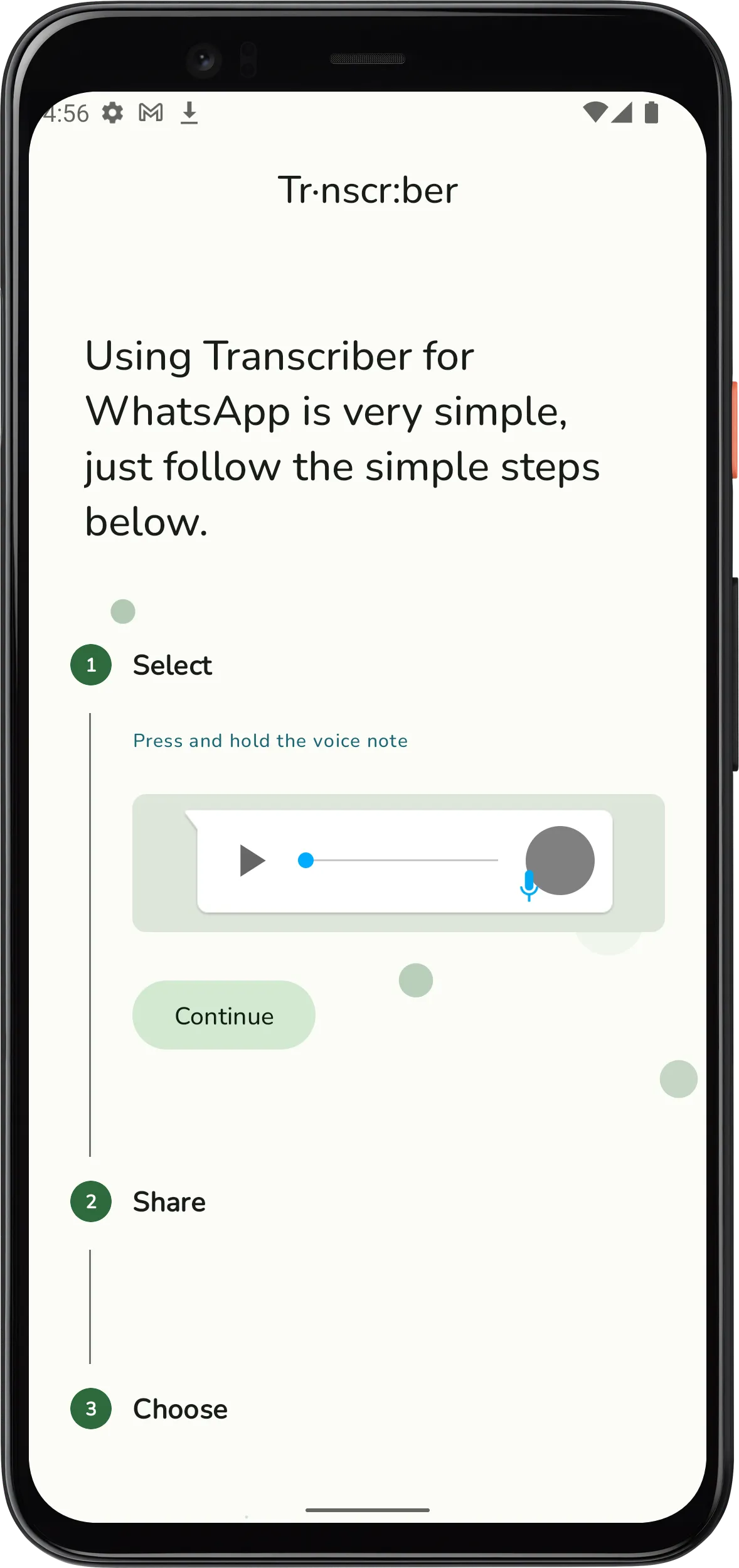 Transcriber for WhatsApp | Indus Appstore | Screenshot