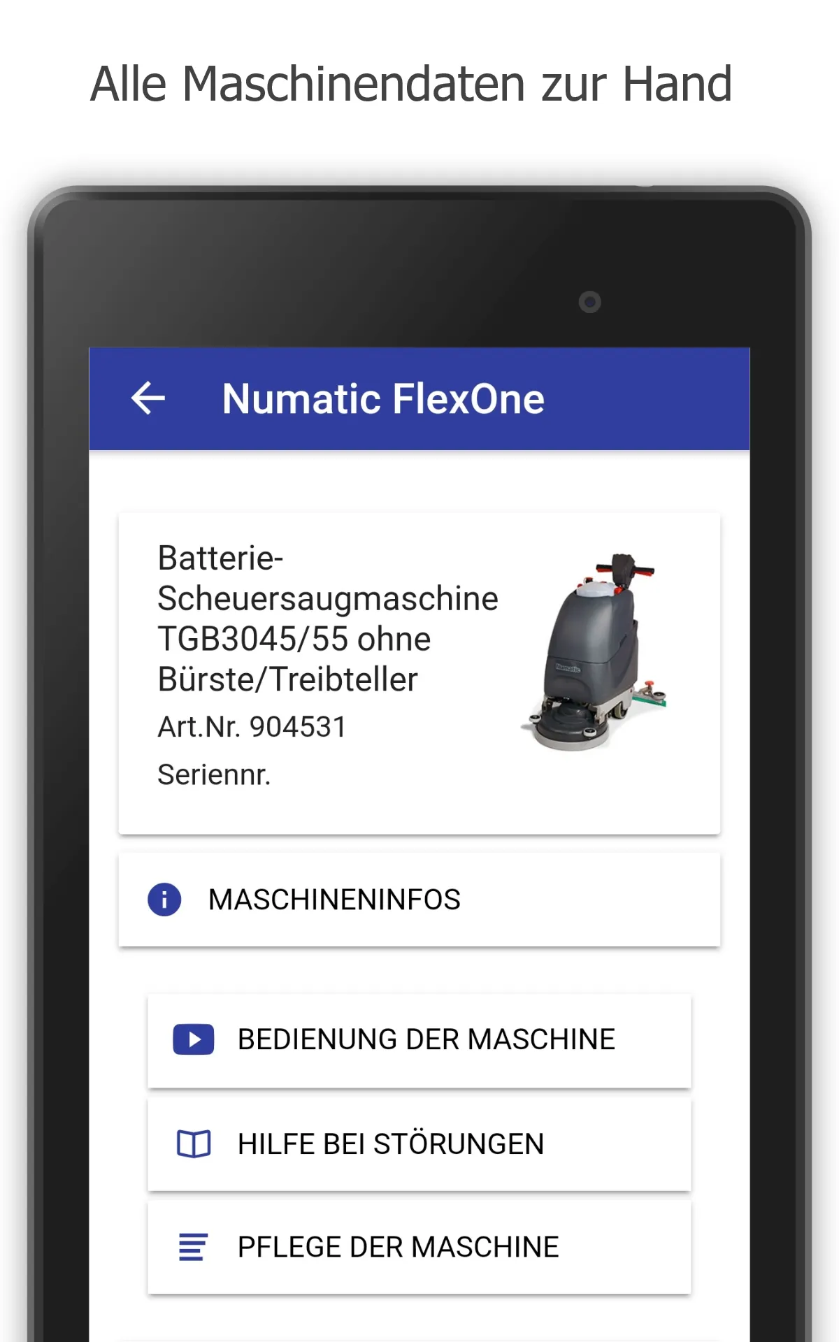 Numatic FlexOne Manager | Indus Appstore | Screenshot