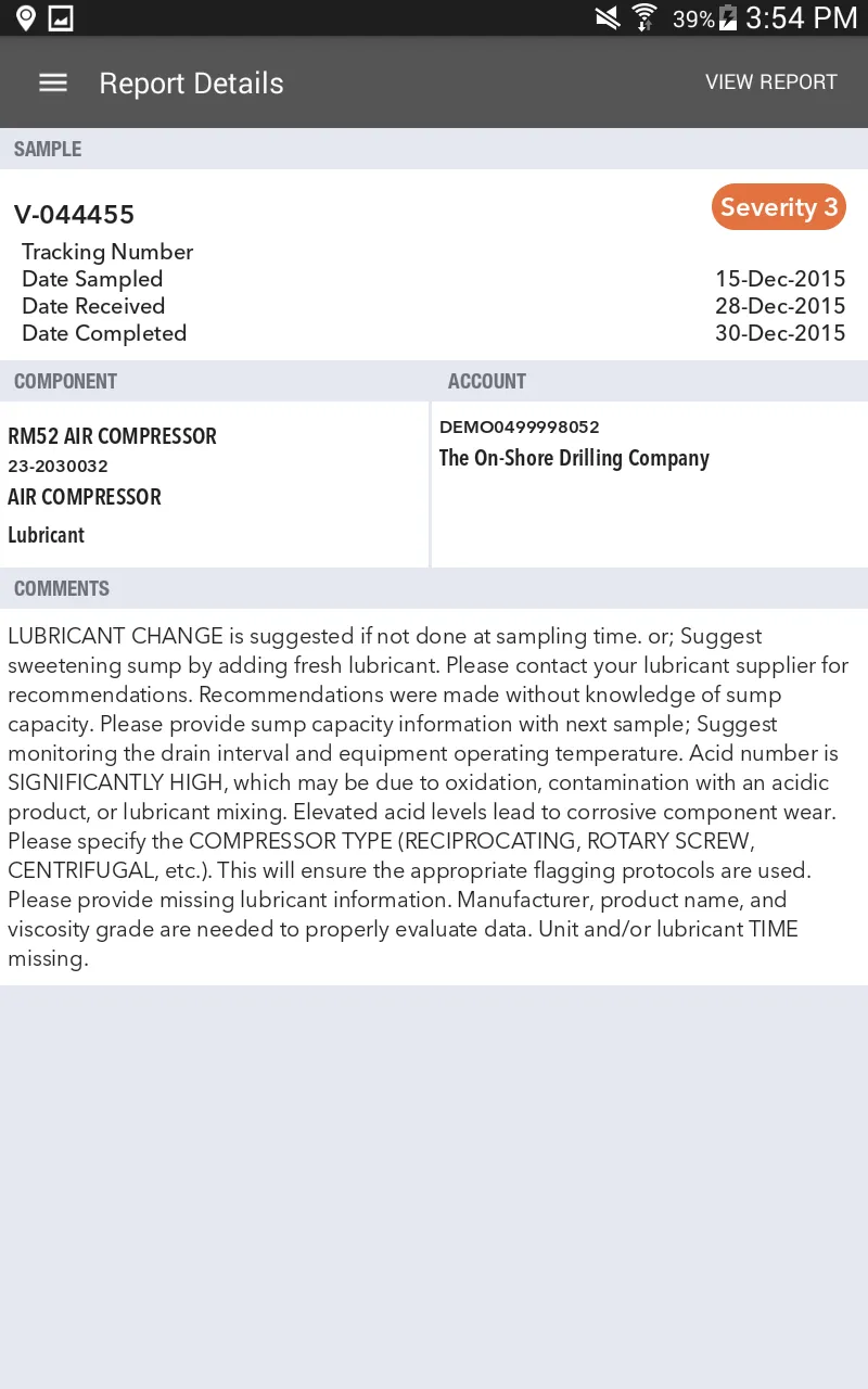 HORIZON Fluid Analysis Results | Indus Appstore | Screenshot