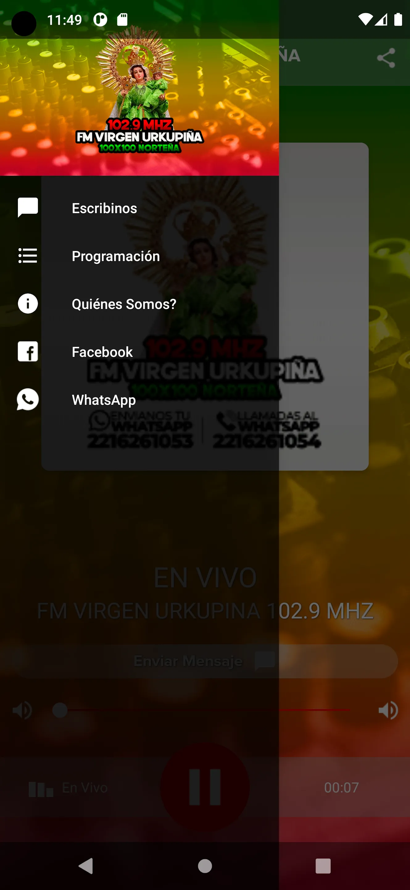 Fm Virgen Urkupiña 102.9 Mhz | Indus Appstore | Screenshot