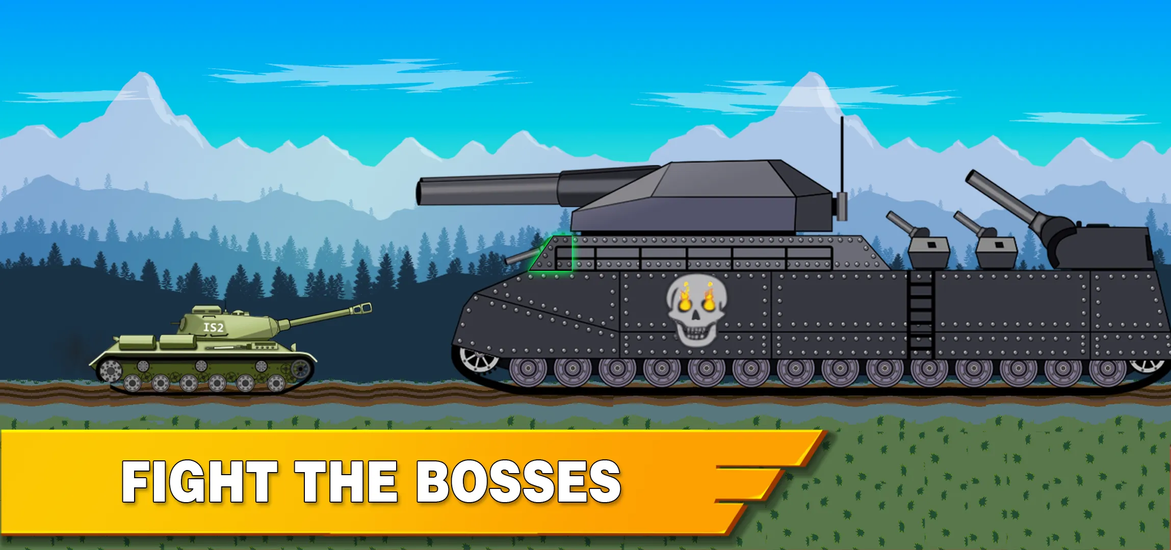 Tank Battle War 2d: vs Boss | Indus Appstore | Screenshot