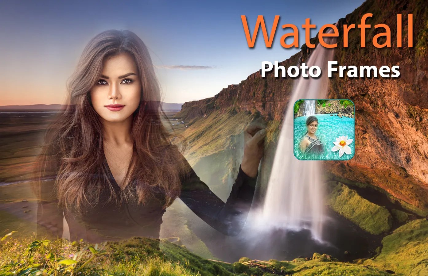 Waterfall Photo Frames - dp pi | Indus Appstore | Screenshot