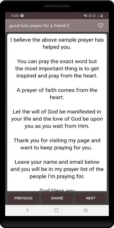 Prayers of good luck | Indus Appstore | Screenshot