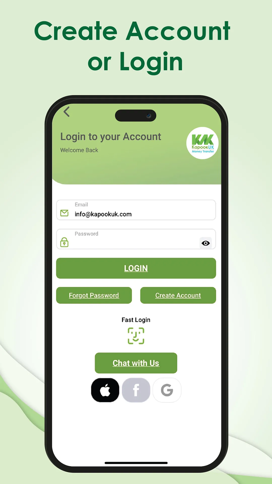 Kapook UK Money Transfer | Indus Appstore | Screenshot