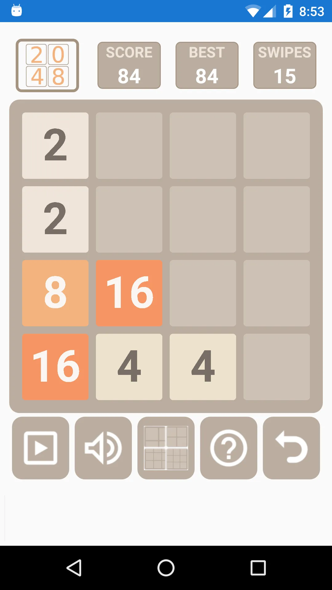 A 2048 Puzzle | Indus Appstore | Screenshot