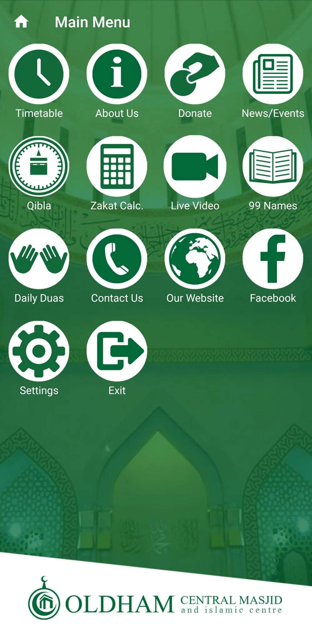 Oldham Central Masjid | Indus Appstore | Screenshot