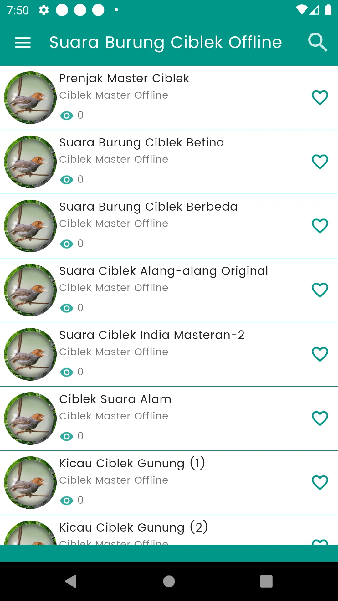 Suara Burung Ciblek Offline | Indus Appstore | Screenshot