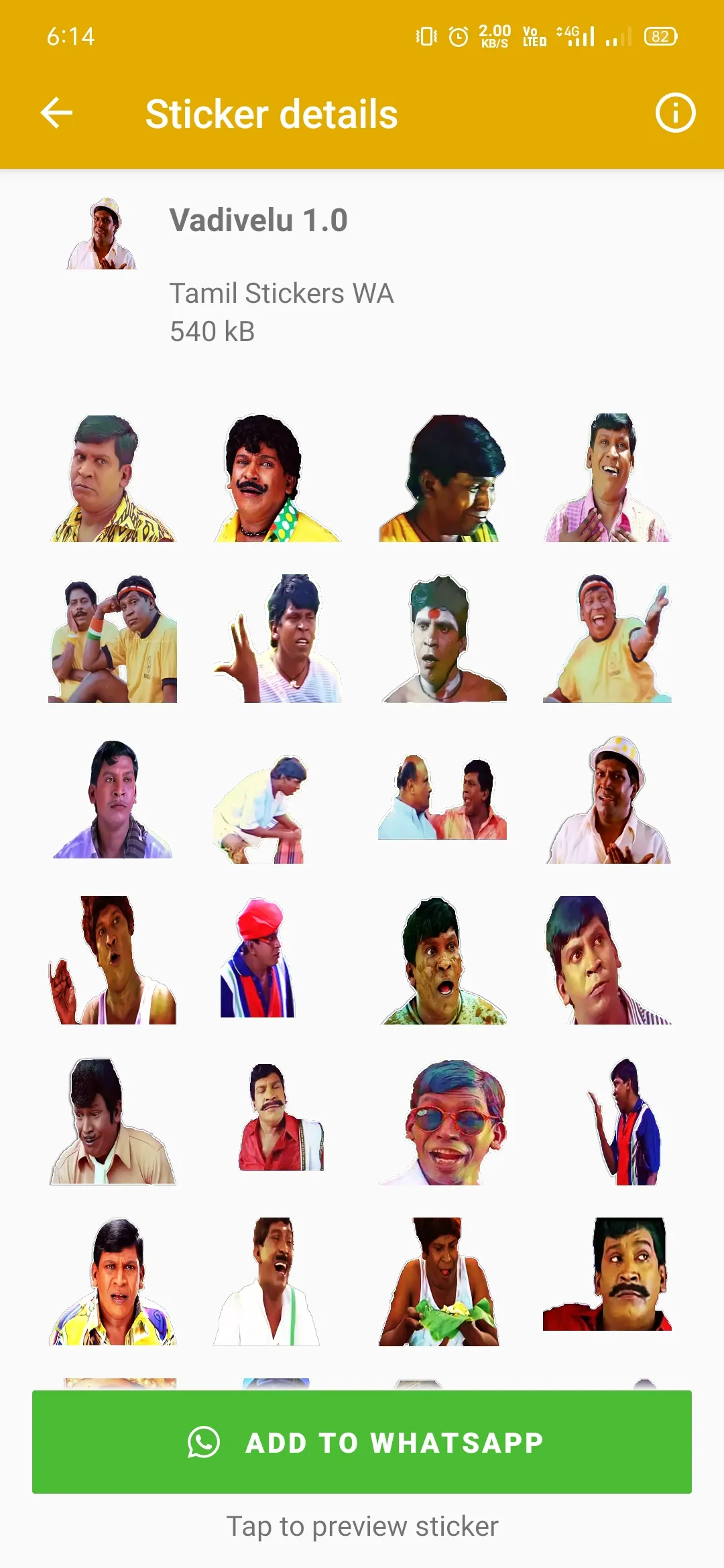 WASticker - Tamil Stickers | Indus Appstore | Screenshot