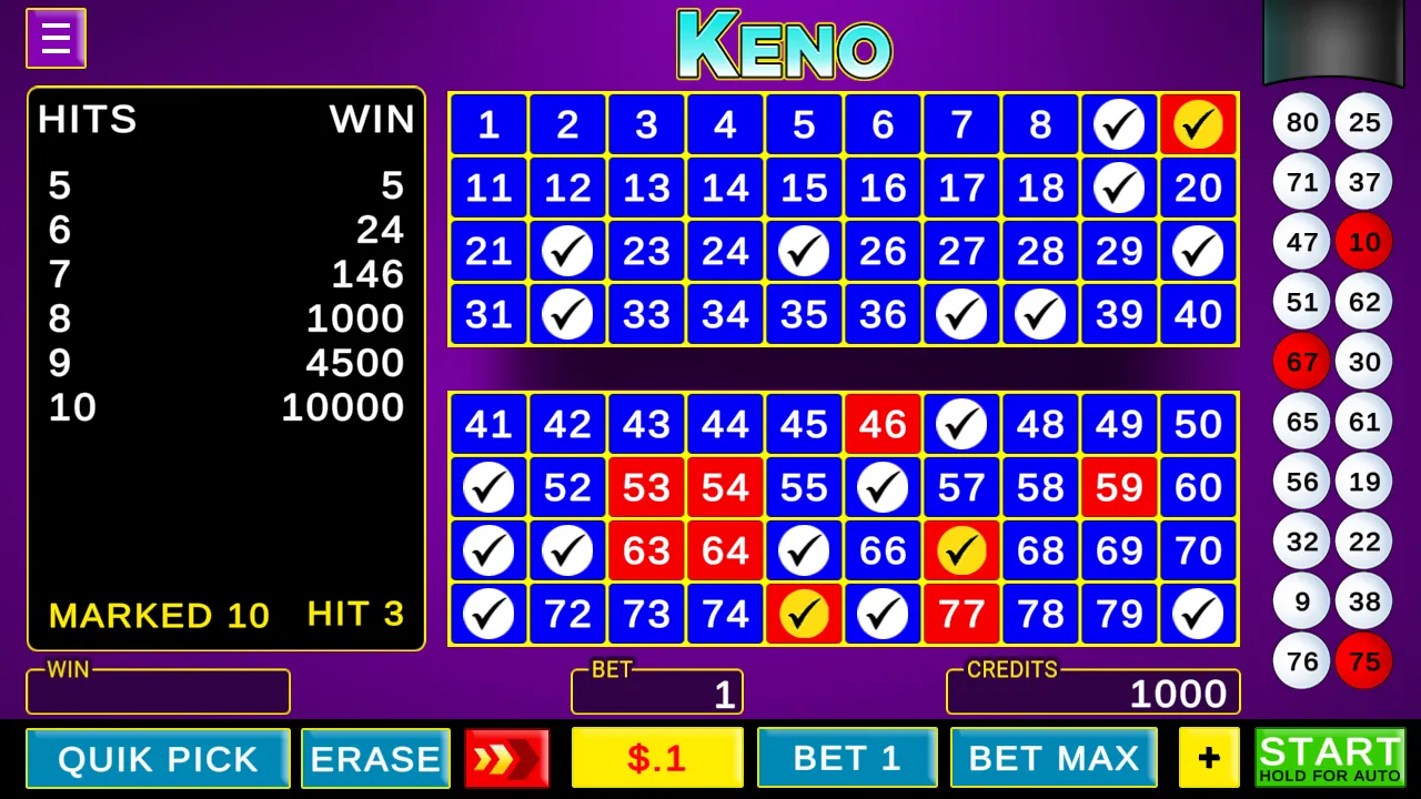 Keno - Las Vegas Games Offline | Indus Appstore | Screenshot