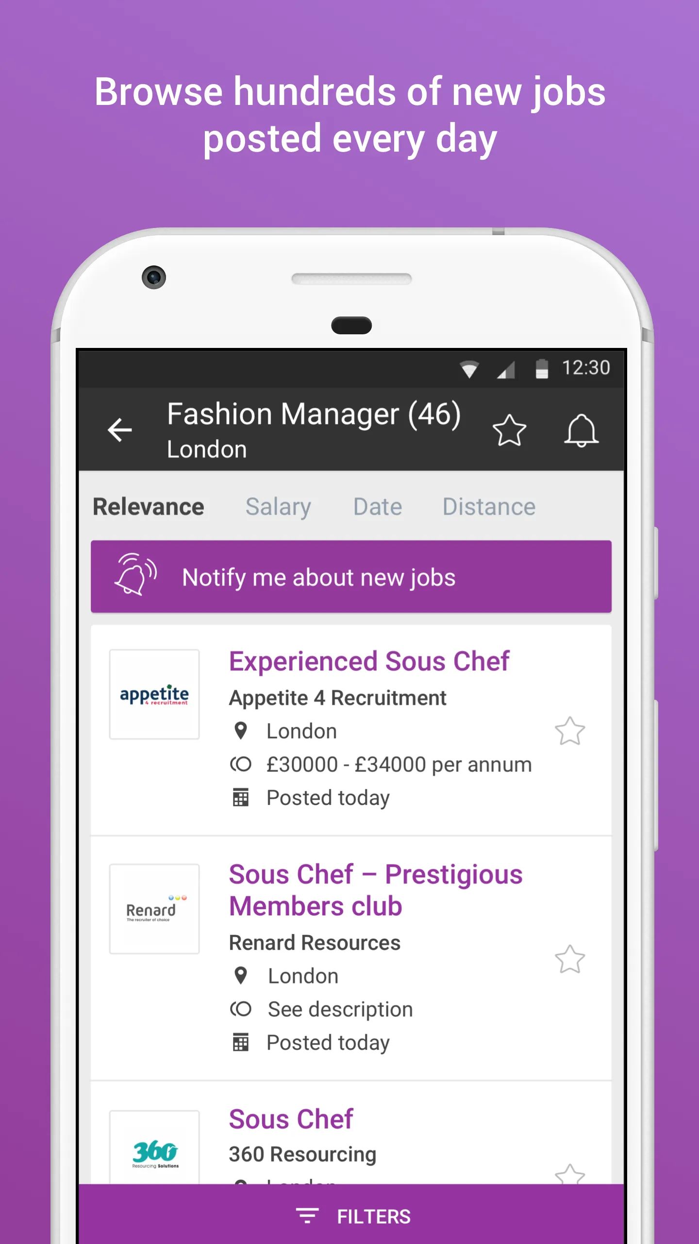 Caterer Job Search | Indus Appstore | Screenshot