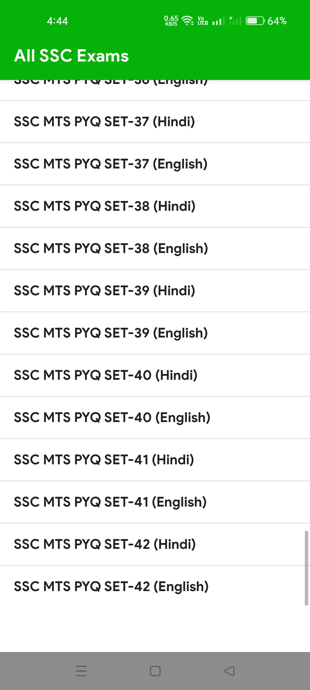 SSC MTS Previous Year Question | Indus Appstore | Screenshot