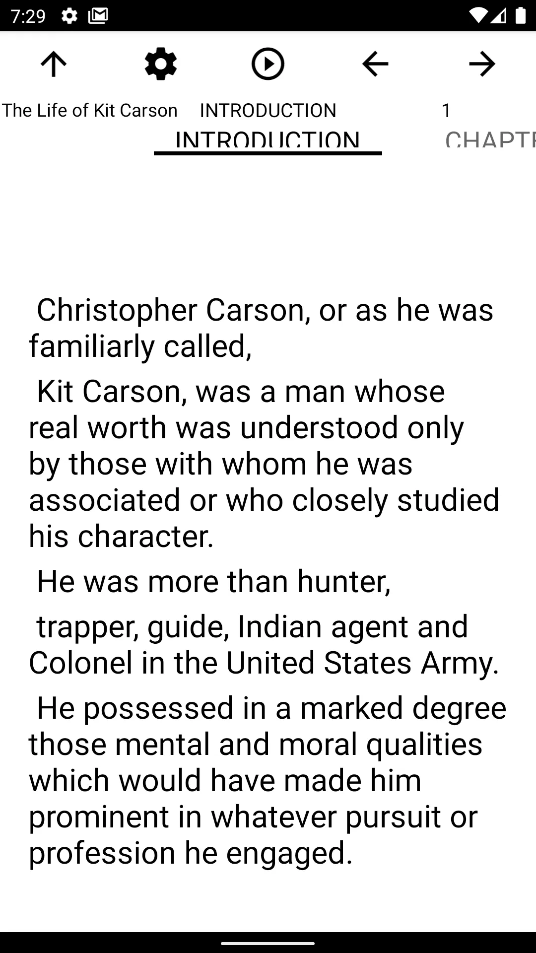 Book, The Life of Kit Carson | Indus Appstore | Screenshot