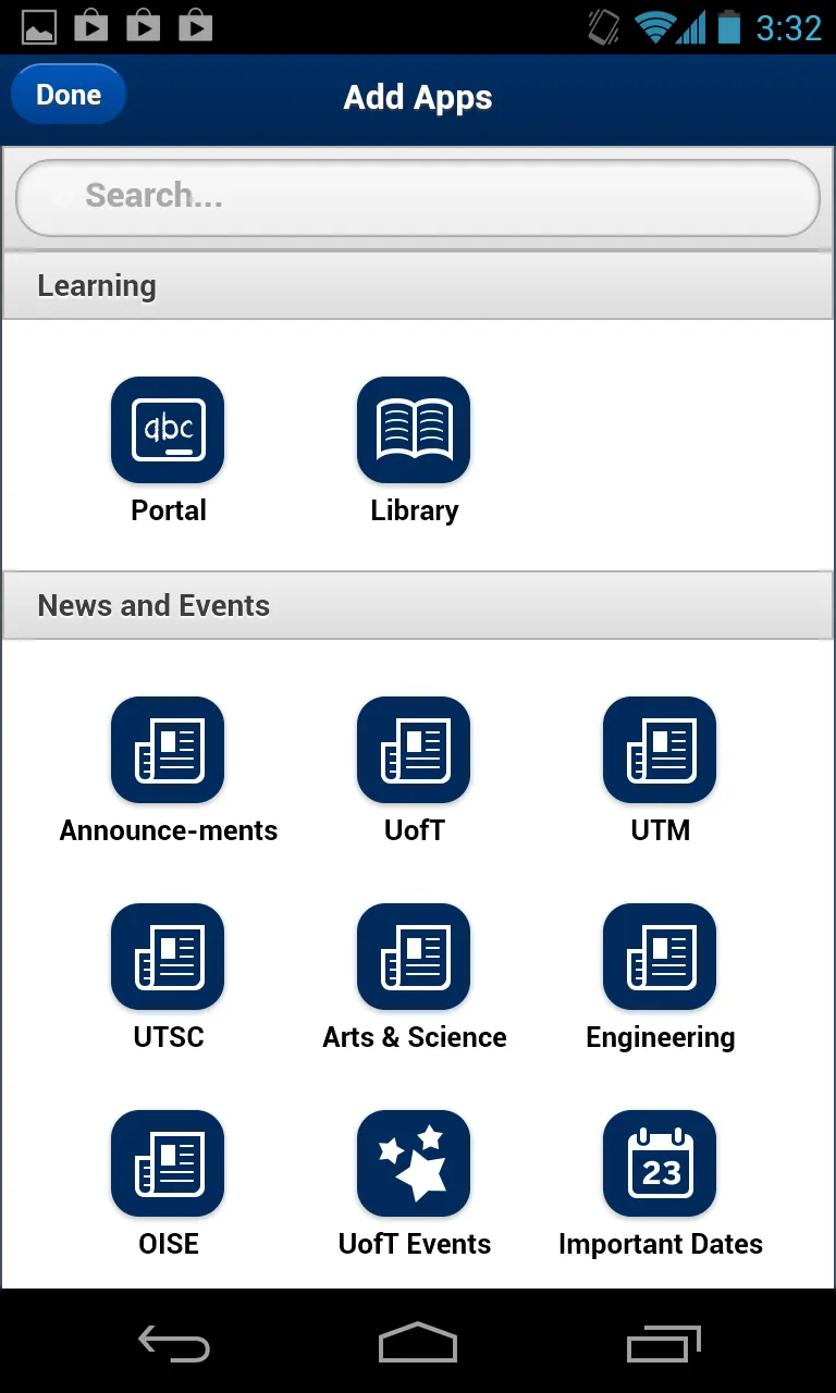 UofT Mobile | Indus Appstore | Screenshot