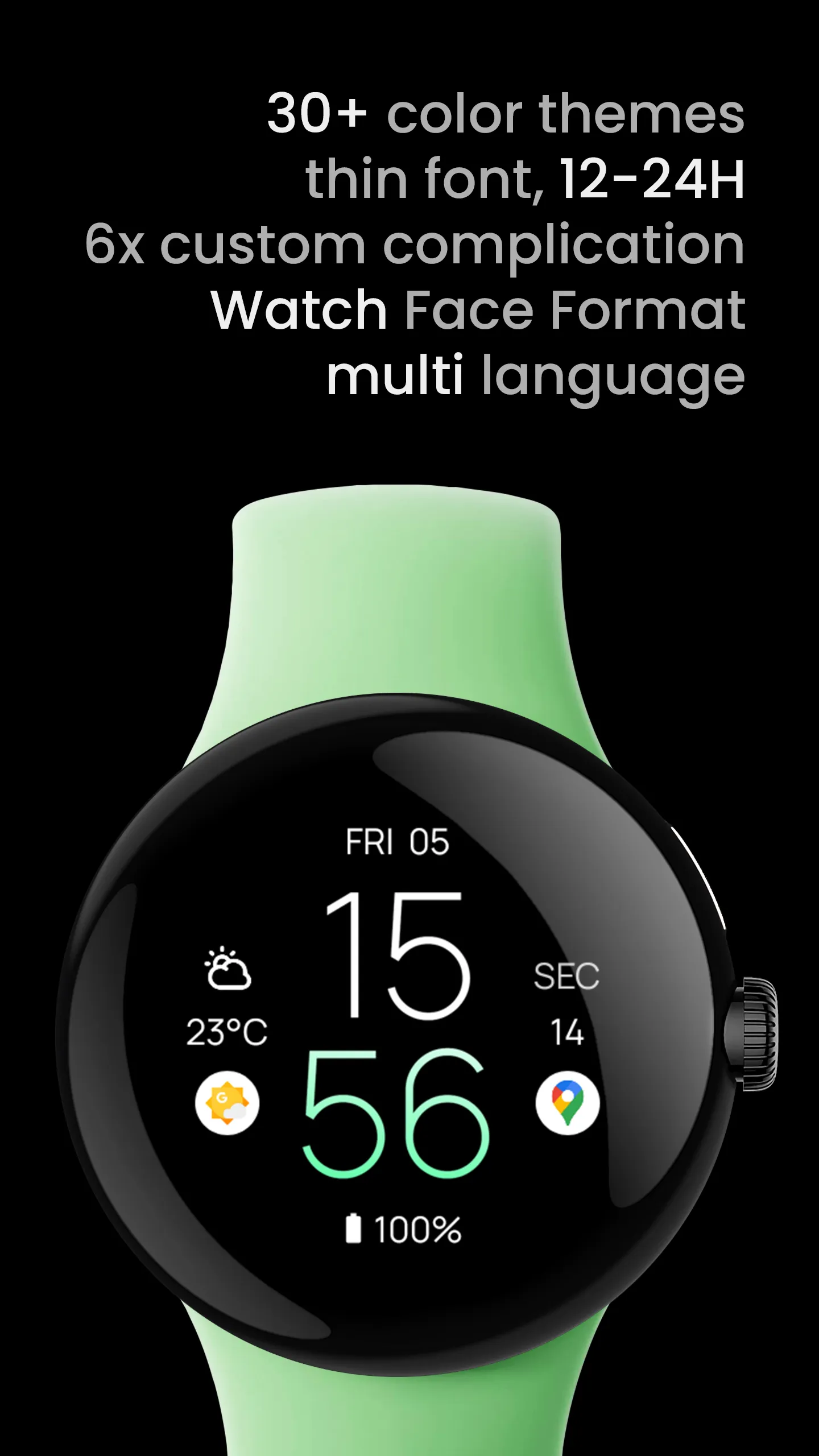 MNML Thin: Watch face | Indus Appstore | Screenshot