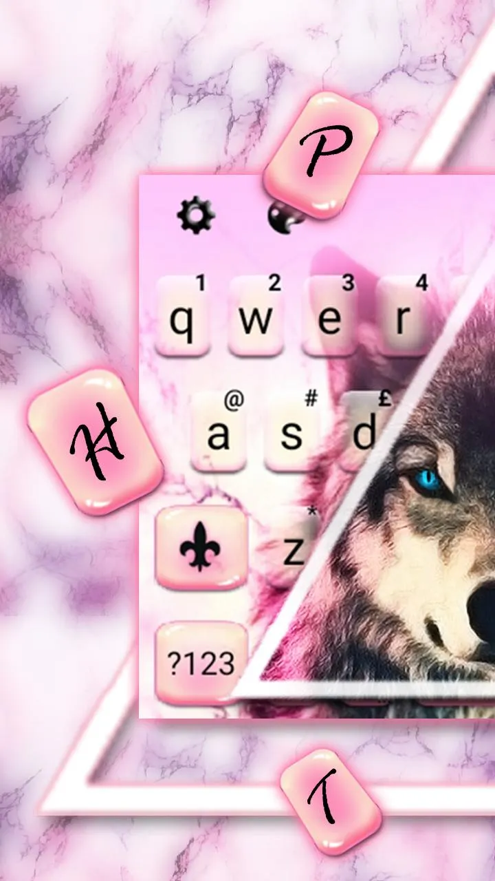 Wolf Hipster Triangle Keyboard | Indus Appstore | Screenshot