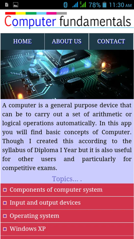 Computer Fundamentals | Indus Appstore | Screenshot