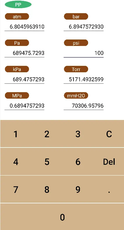 Pressure unit converter | Indus Appstore | Screenshot